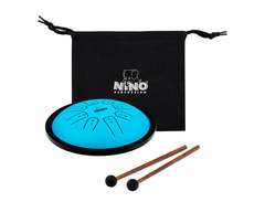 Nino Percussion Small Steel Tongue Drum - 7-inch, Blue image 4