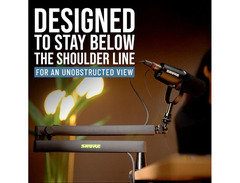 Shure by Gator SH-BROADCAST2 Low-profile Desk Mic Boom Stand image 2