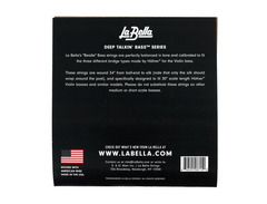 La Bella 760NHBB Black Nylon Tapewound Beatle Bass Set BN image 2