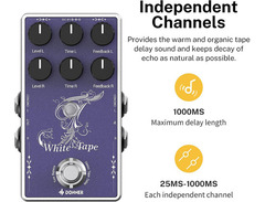 Donner EC1335 White Tape Delay image 2