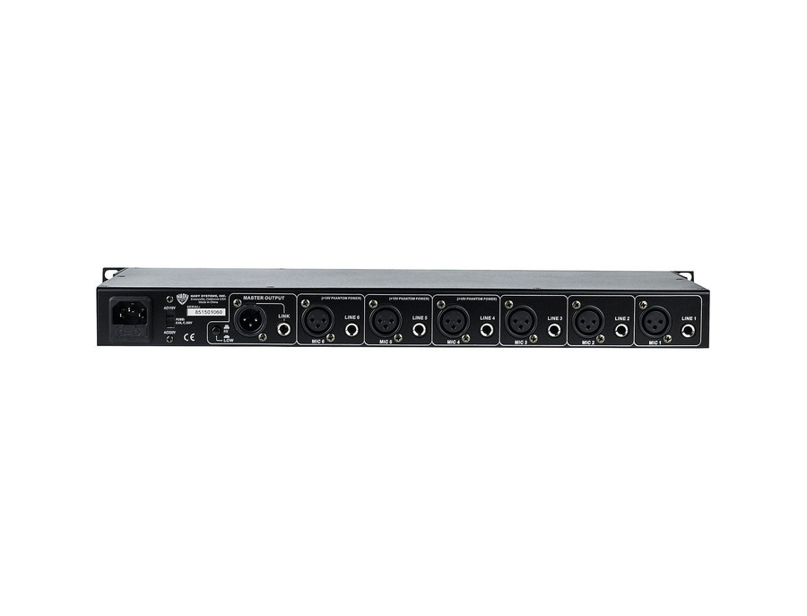 NADY RMX-6 6 channel Rackmount Mono Microphone / Line mixer - What To ...