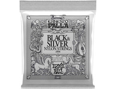 Ernie Ball 2406 Ernesto Palla Black and Silver Nylon Classical Guitar Strings image 2