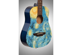 Luna SAFSTR Safari Starry Night Spruce Top Acoustic Guitar image 2