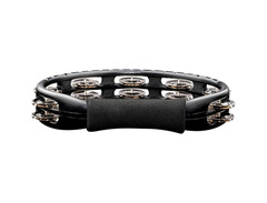 Meinl Hand Held Traditional Tambourine Black Steel Jingles image 4