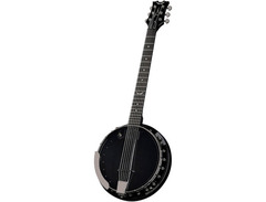 Dean Backwoods 6-String Banjo w/Pickup - Black Chrome image 3