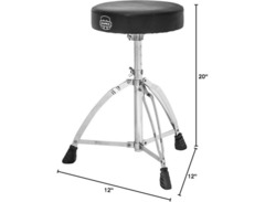 mapex Round Top Lightweight Drum Throne image 2