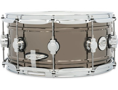 DW Design Series Snare Drum - 6.5" x 14" Black Nickel Over Brass image 3