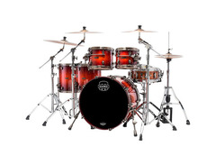 Mapex Saturn Evolution 5-piece Shell Pack - Limited-edition Maple Burl Blaze image 3