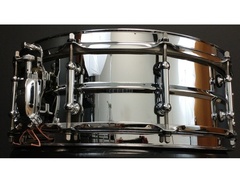 Pearl 5x14" STA1450S Sensitone Steel Snare Drum w/ Tube Lugs image 4