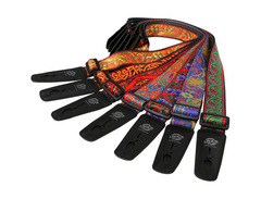 Lock-It Straps Bob Masse Rock Art Leather End Guitar Strap image 2