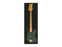 Sire USA Marcus Miller V10 4-string Fretless Bass Guitar - Transparent Green Satin image 2
