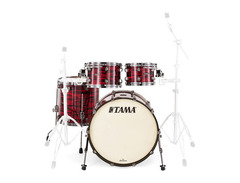 Tama Starclassic Maple MR32CZS 3-Piece Shell Pack - Red Oyster with Chrome Hardware image 2