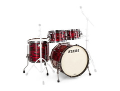 Tama Starclassic Maple MR32CZS 3-Piece Shell Pack - Red Oyster with Chrome Hardware image 3