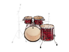 Tama Starclassic Maple MR32CZS 3-Piece Shell Pack - Red Oyster with Chrome Hardware image 4
