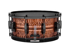 Ludwig Hammered Raw Polished Copper Snare Drum image 3