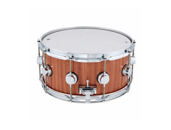 DW Cherry Mahogany Natural Lacquer With Nickel Hardware Snare Drum 14x6.5" image 2