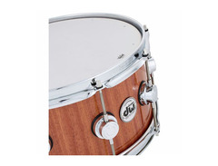 DW Cherry Mahogany Natural Lacquer With Nickel Hardware Snare Drum 14x6.5" image 4