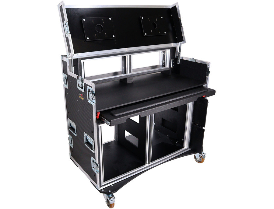 ProX Workstation Case for Broadcast Video Streaming with 2 x 12 RU & 2 ...