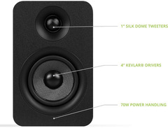 Kanto Audio YUP4 Passive Bookshelf Speakers image 2