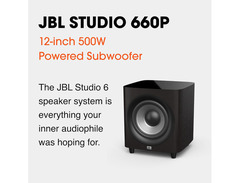 JBL Studio 660P 12-inch 500-watt Powered Subwoofer image 2