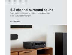 Denon AVR-S570BT 70-watt, 5.2-channel 8K A/V Receiver image 2