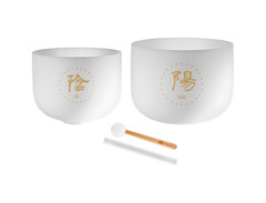Meinl Sonic Energy 2-piece Yin & Yang TCM Crystal Singing Bowl Set image 2
