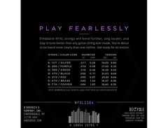 D'Addario NYXL Nickelwound Guitar Strings (11-64) image 2