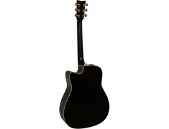 Yamaha FX335C Dreadnought Acoustic-Electric Guitar Black image 2