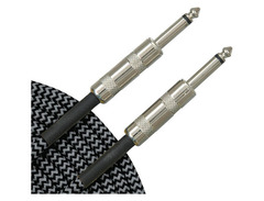 Musician's Gear Tweed Standard Instrument Cable 20 ft. Black and Silver image 2