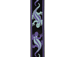 D'Addario Vintage Planet Waves Lizards Guitar Strap Blue image 3