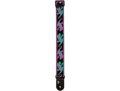 D'Addario Vintage Planet Waves Lizards Guitar Strap Purple image 2