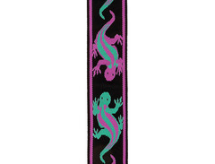 D'Addario Vintage Planet Waves Lizards Guitar Strap Purple image 3