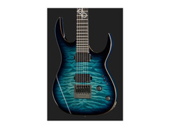 Solar Guitars S1.6AQOB Quilted Ocean Blue Br image 4
