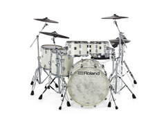 Roland VAD716 Electronic Drum Set - Polished White image 2