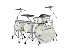 Roland VAD716 Electronic Drum Set - Polished White image 3