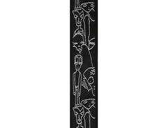 D'Addario Joe Satriani Nylon Guitar Strap Black/Silver Silver Sketches image 4