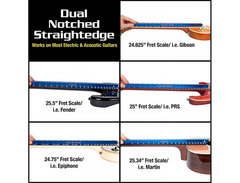 MusicNomad MN821 Tri-Beam 3 'n 1 Dual Notched Straightedge image 4