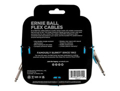 Ernie Ball Flex Straight to Straight Instrument Cable 20 ft. Blue image 2