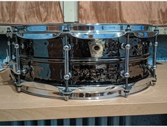 Ludwig Black Beauty Snare Drum - 5 x 14 LB416KT Hammered Black Nickel with Tube Lugs image 3