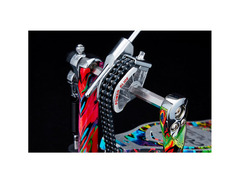 TAMA Limited-Edition 50th Anniversary Iron Cobra Power Glide Psychedelic Rainbow Double Pedal image 2
