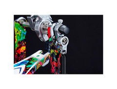 TAMA Limited-Edition 50th Anniversary Iron Cobra Power Glide Psychedelic Rainbow Double Pedal image 3