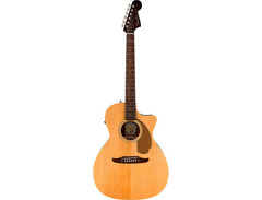 Fender California Newporter Player Acoustic-Electric Guitar Natural image 3