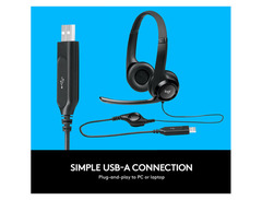 Logitech H390 USB Headset - Black image 3