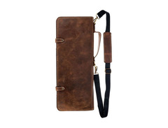 Vintage Engraved Leather Stick Bag image 4