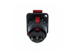 Neutrik NJ3FP6C-BAG 1/4" Locking Chassis Jack Black image 3