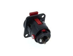Neutrik NJ3FP6C-BAG 1/4" Locking Chassis Jack Black image 4