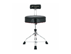 Saddle Top Drum Throne with Back Rest and 4 Double Braced Legs image 2