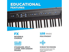 Alesis Recital 88-Key Beginner Digital Piano image 3