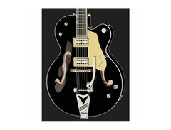 Gretsch G6120SH-BK-TV Brian Setzer Hot Rod Hollowbody Electric Guitar image 4