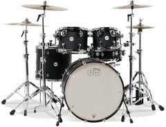 DW double bass drum set satin black image 2
